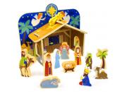 Wooden Nativity Scene