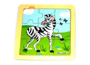 Simple Nine Piece Zebra Puzzle