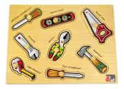 Wooden Tools Peg Puzzle