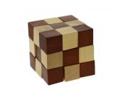 Mini Wooden Snake Cube Puzzle