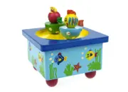 Music Box Wooden Dancing Fish