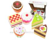 Wooden Cakes Toy Play Set