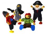 Wooden Toy Pirate Dolls