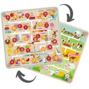 Alphabet And Farm Maze Board