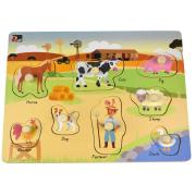 Australian Farm Peg Puzzle Two In One