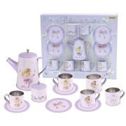 Tin Tea Mug Set Ballerina 13 Piece
