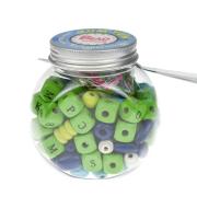 Green Alphabet Bead Craft Kit