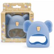 Silicone Koala Teething Mitten Blue