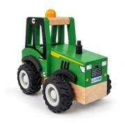Green Wooden Tractor