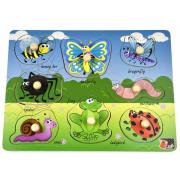 Minibeasts Insect Peg Puzzle Two In One
