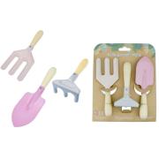 Kids Garden Tool Set Pink 3pcs