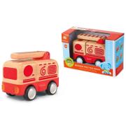 Light Sound Wood and Plastic Friction Fire Engine