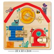 Lock Latch Wooden Puzzle Board