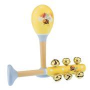 Maraca and Bell Stick Set Bee