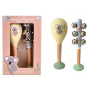 Koala Kangaroo Maraca and Bell Stick Set