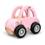 Pink Wooden Car