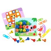 Rainbow Stacking Pegs