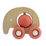 Red Elephant Silicone Push Toy