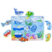 Sea Animals And Habitats Peg Puzzle