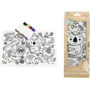Silicone Australian Animals Colouring Mat