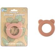 Silicone Bear Teether Pink