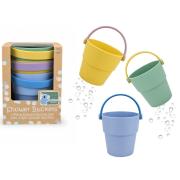 Silicone Shower Buckets Green Set of Three
