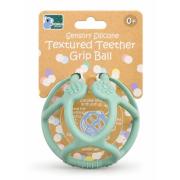 Silicone Textured Teether Grip Ball Green