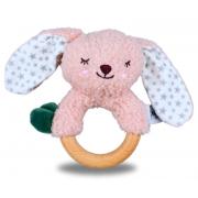 Snuggle Berry Bunny Wooden Ring Rattle