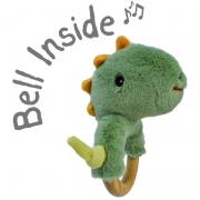 Snuggle Minty Dinosaur Wooden Ring Rattle