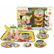 Tin Tea Set Bee 15pc