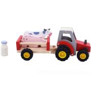 Tractor Trailer Farm Animal Red
