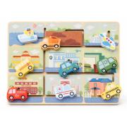 Traffic Maze Puzzle Board