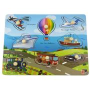 Transport Peg Puzzle Two In One
