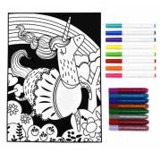 Unicorn Velvet Colouring Craft Kit