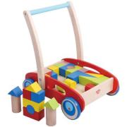 wooden walking trolley with blocks