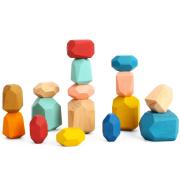 Wooden Balancing Stacking Stones Set