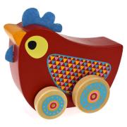 Wooden Walking Music Box Chicken