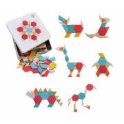 Pattern Blocks in Tin Box