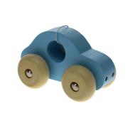 Simple Wooden Toy Car Blue