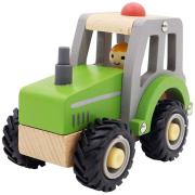Wooden Toy Green Tractor