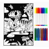 Dinosaur Velvet Colouring Craft Kit