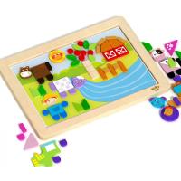 Magnetic Whiteboard Shape Farm Puzzle