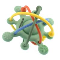Green Sensory Space Rattle Teether