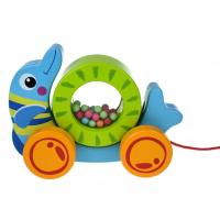 Pull Along Rolling Dolphin With Beads