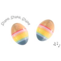 Rainbow Egg Maraca Set of Two