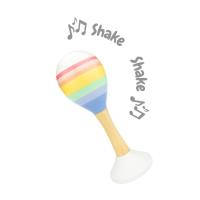 Rainbow Wooden Maraca