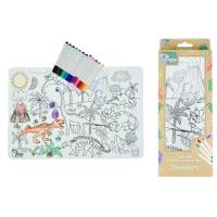 Reusable Dinosaur Colouring Mat