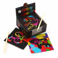 Scratch Art Cards Glittery Colours