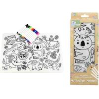 Silicone Australian Animals Colouring Mat