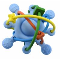 Silicone Space Rattle Blue Teether